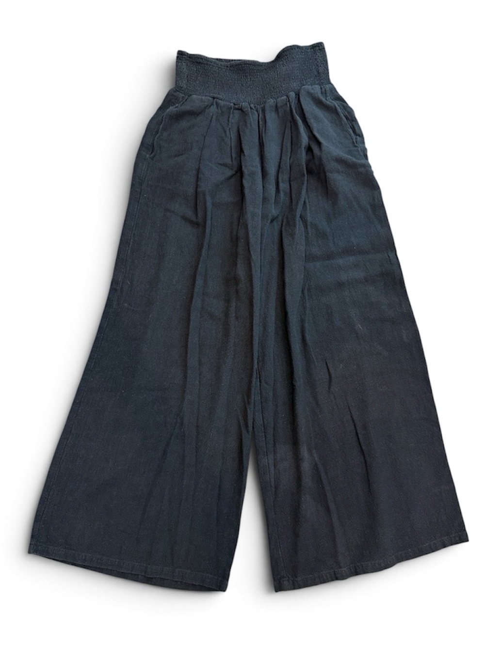 Smocked Waist Gaucho Pants